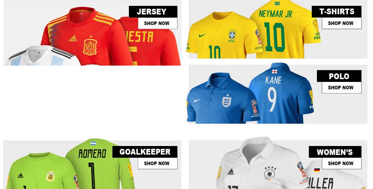 Offer Custom and Personalized Sports Merchandise FIFA World Cup
