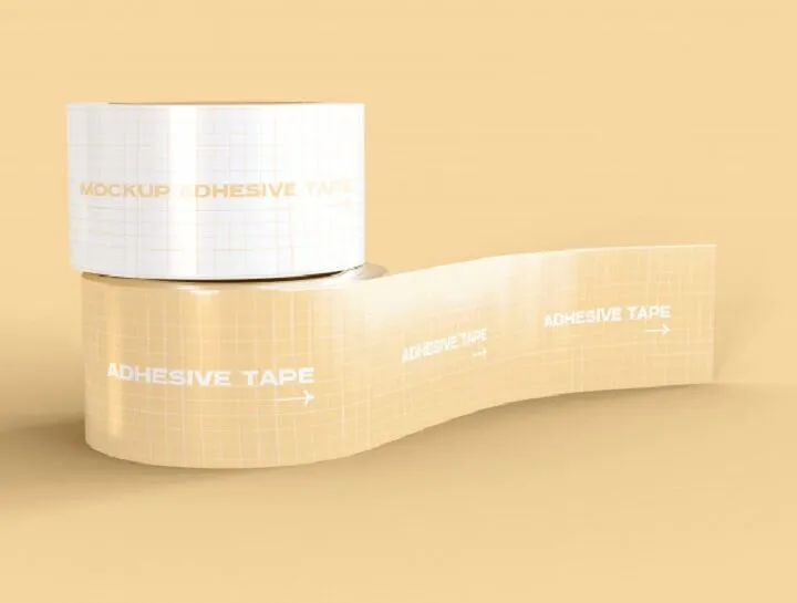 adhesive tape mockup