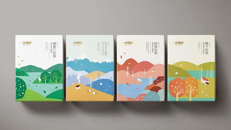 flat illustration packaging