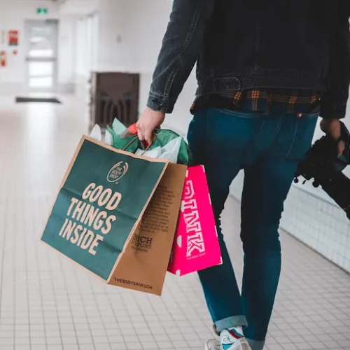 shopping paper bags