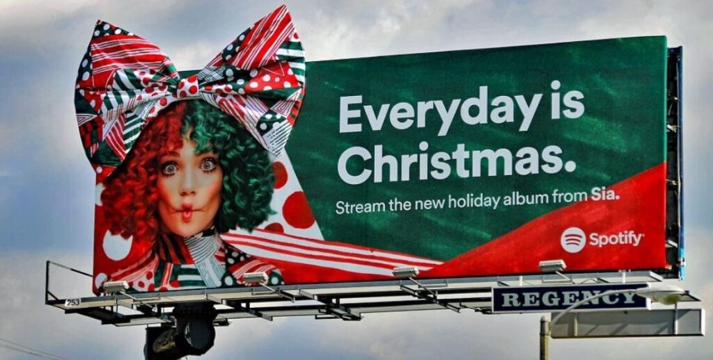 christmas billboard