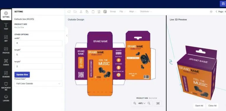 Inclusion of brand-new packaging models and packaging templates