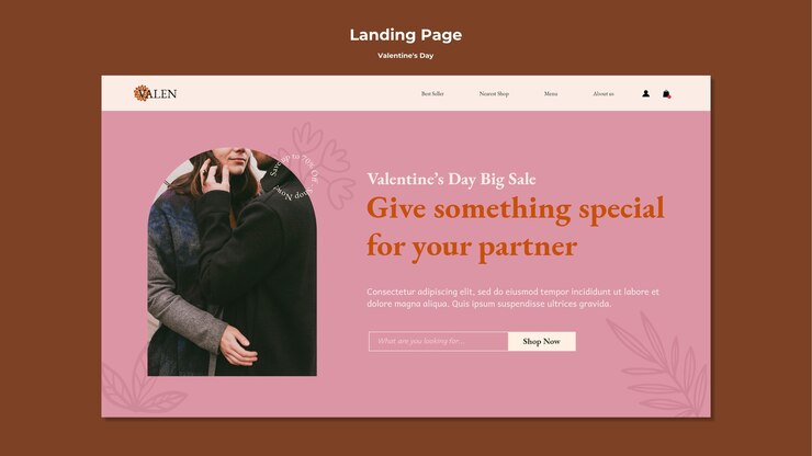 landing-page-template-with-romantic-couple