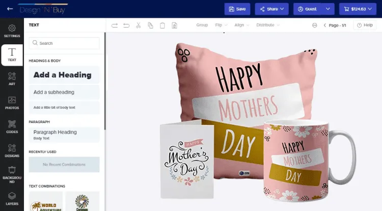 Mothers day gift customization