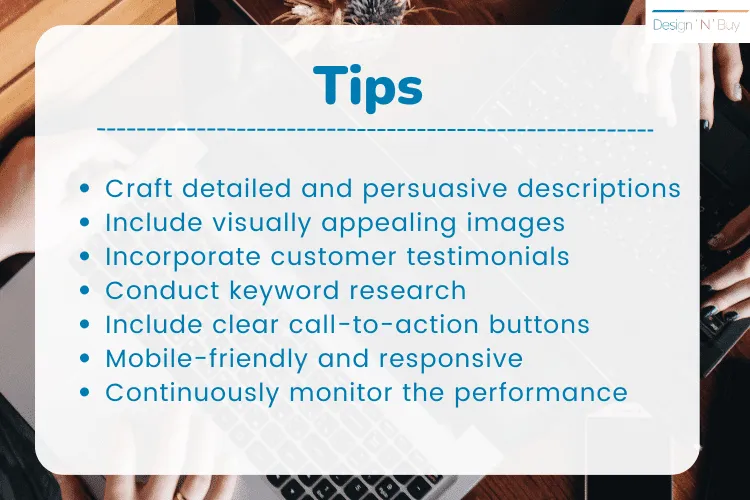tips for good product page