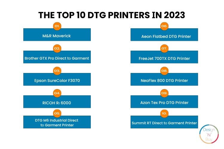 Top 10 DTG printers