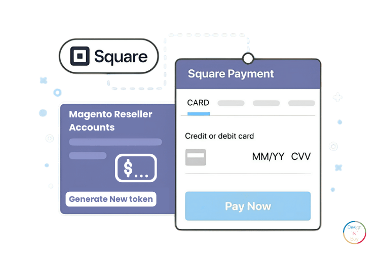 Customized Square Payment Gateway integration for Magento Reseller Accounts