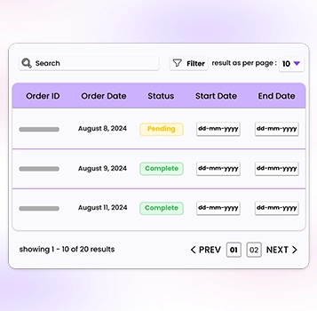 Job Sheet and Order Management