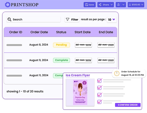 Print Order Management