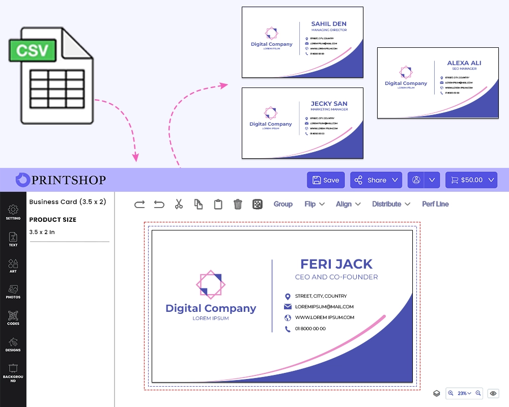 Variable data printing