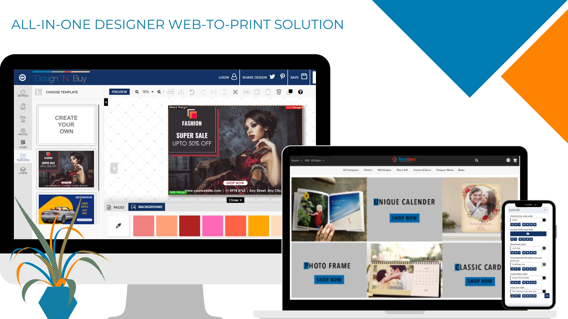 All In One Web To Print Solution