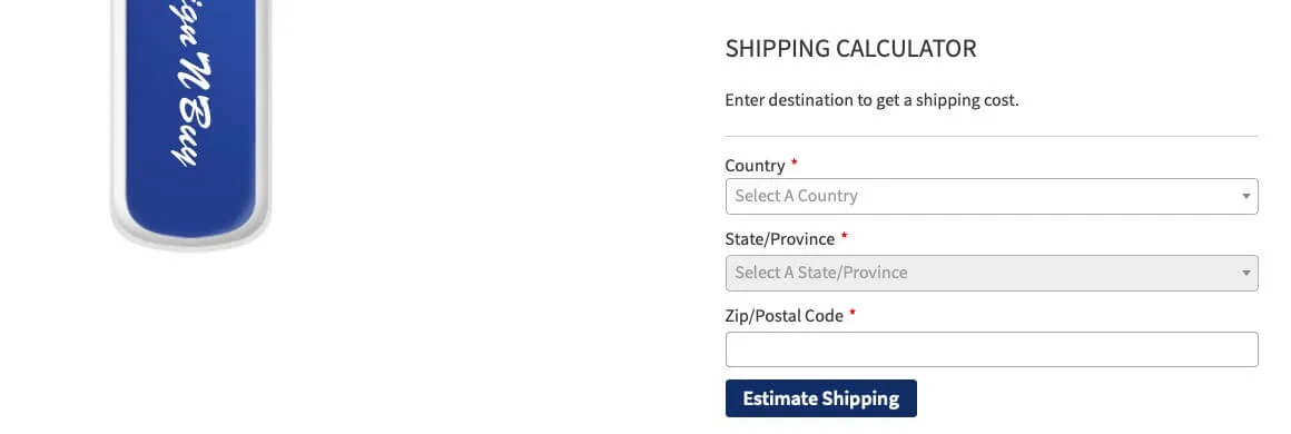 Estimate shipping cost