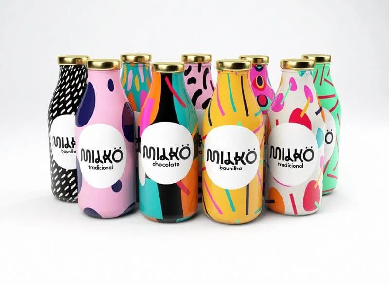 Take A Look At This Colorful Milk Packaging Design