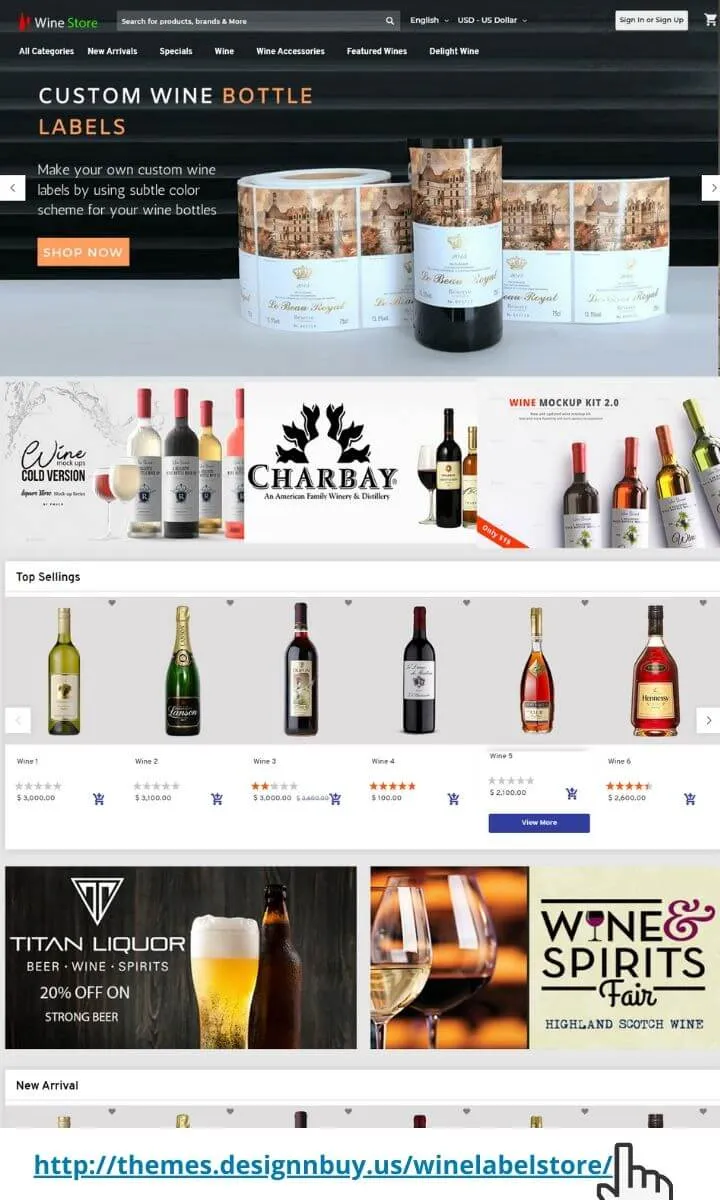 Wine Label Theme