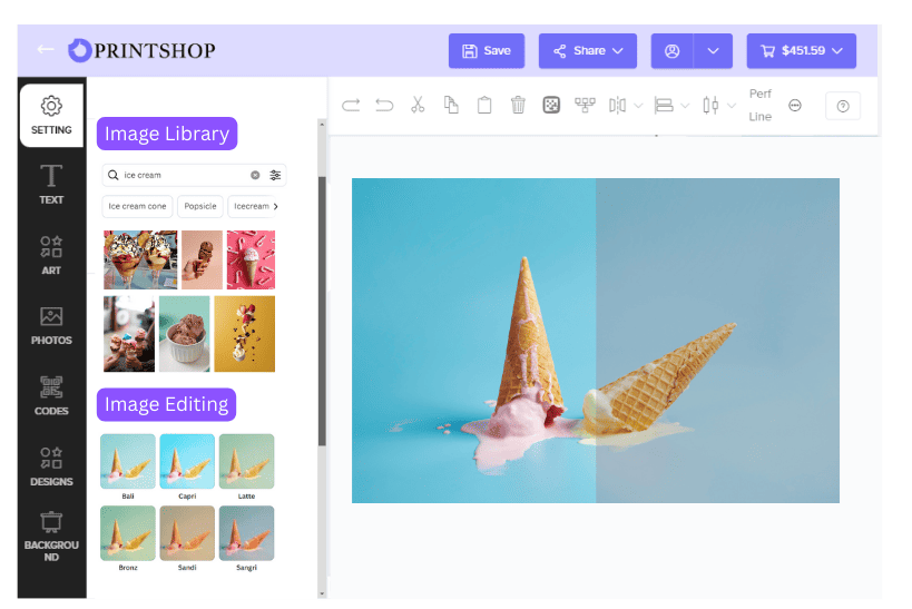 image editing online design tool