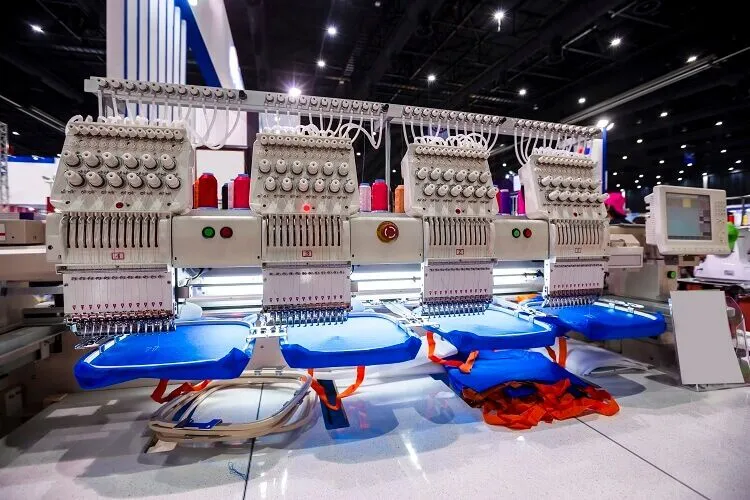 textile professional industrial embroidery machine machine embroidery is embroidery process whereby sewing machine embroidery machine is used create patterns textiles 1